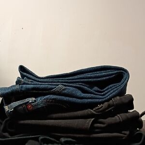 Universal Thread Women's Straight Leg Pants - Black and Blue